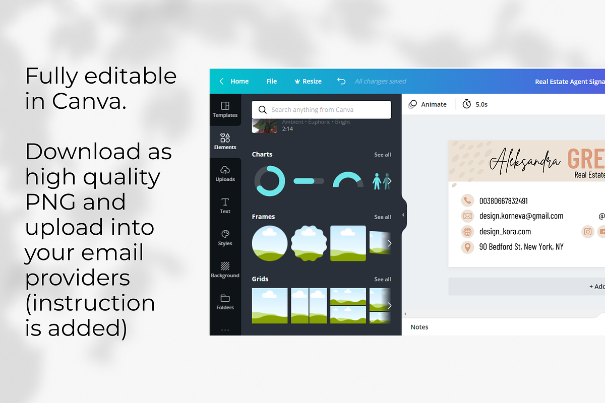 Real Estate Email Signature Template, an Email Template by DesignKora (Photo 3 of 3)