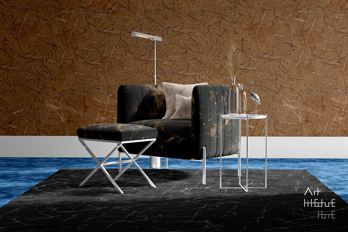 Seamless Marble - Azurite Depths, a Texture Graphic by Arthitecture Home (Photo 9 of 11)