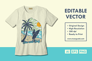 Sun and Surf, a Seasonal Illustration by Mangustudio (Thumbnail 2 of 3)