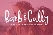 Barb & Cally Font, a Sans Serif Font by Denise Chandler (Thumbnail 1 of 8)