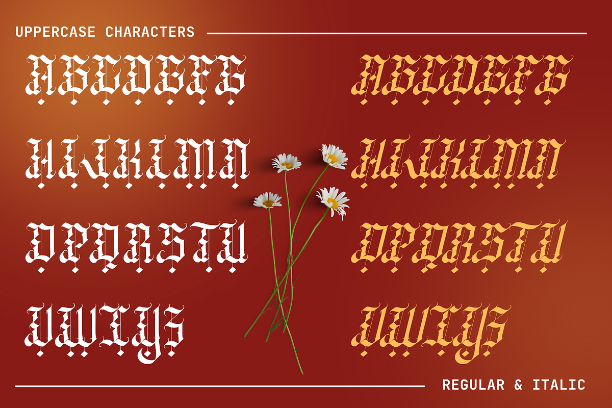 Wedgen Holdeza Blackletter Font, a Blackletter Font by Randi Irvan | Rvandtype (Photo 10 of 13)