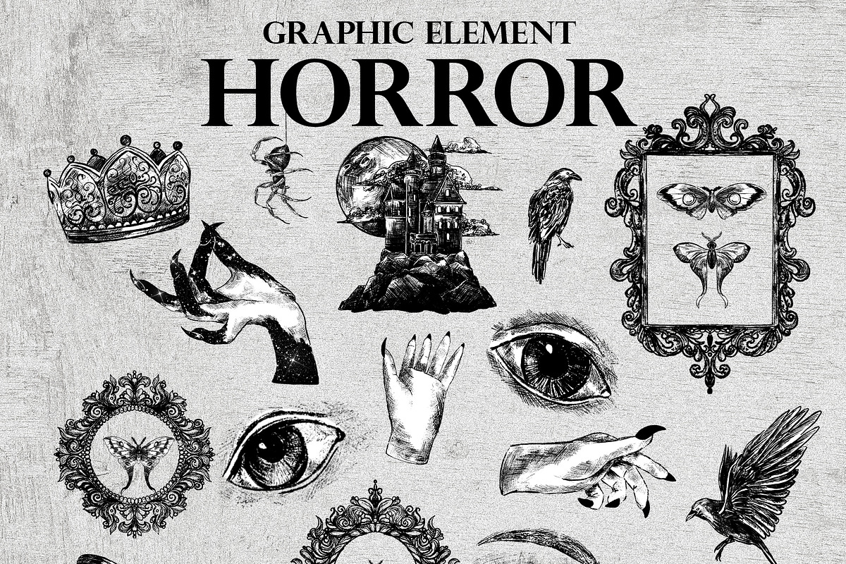 Horror collage. Halloween collection, an Object Graphic by ma_i_vi (Photo 9 of 18)