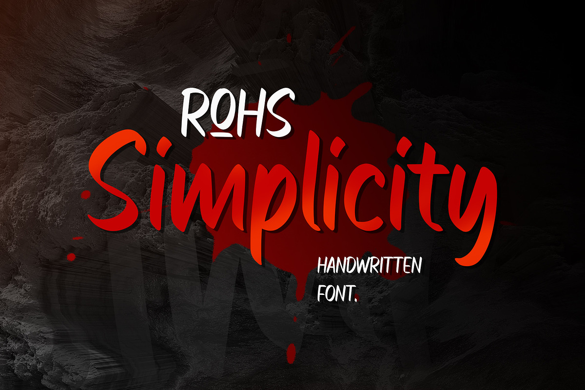 ROHS Simplicity | Handwritten Font, a Handwritten Font by Lemonthe (Photo 1 of 5)