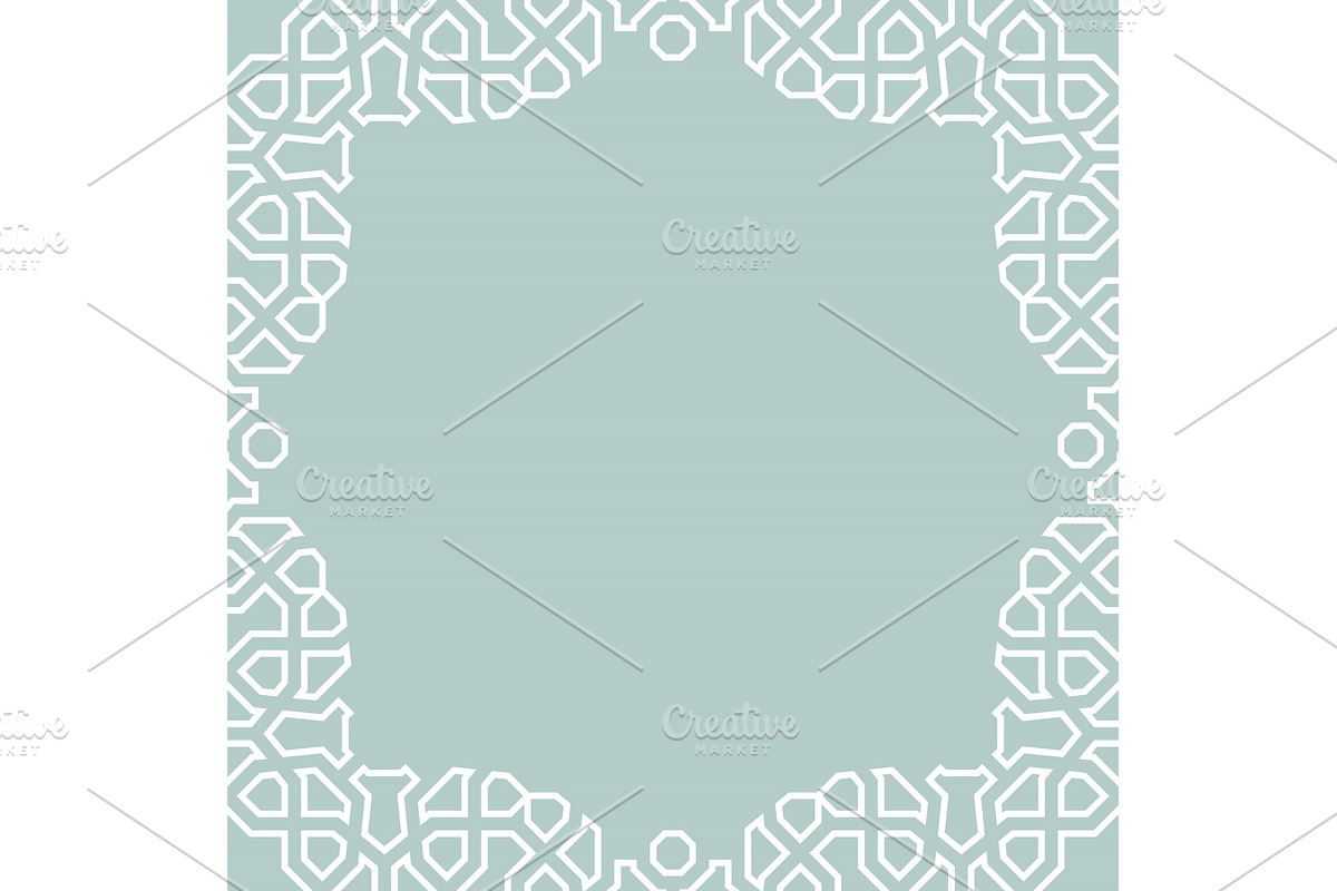 Floral Abstract Square Vector Frame, a Background Graphic by FineArtStudio (Photo 1 of 3)