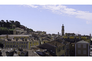 Grasse cityscape with clear blue sky, an Architecture Photo by Media Whale Stock