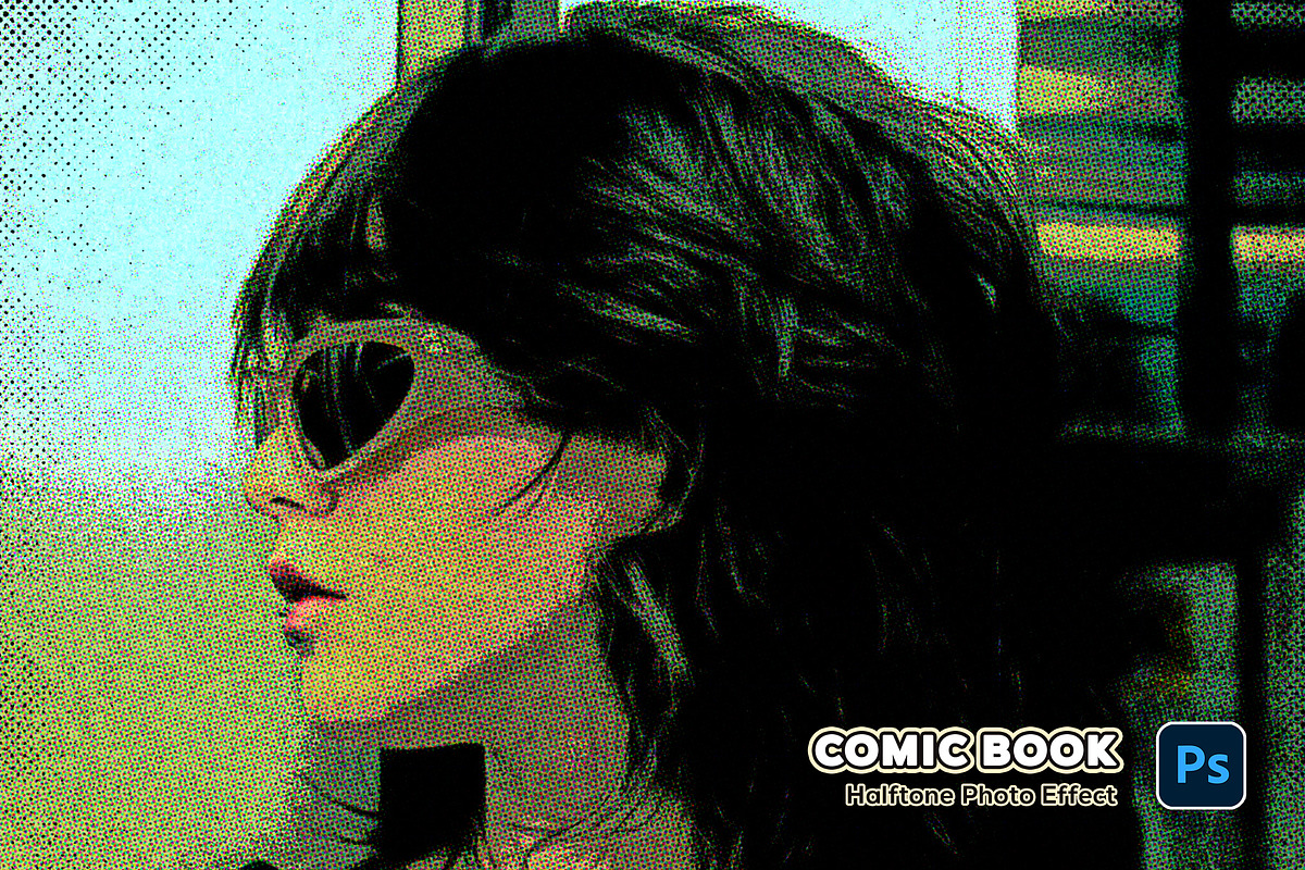 Comic Book Halftone Photo Effect, a Preset Add-On by Andrew Skoch Design (Photo 3 of 6)