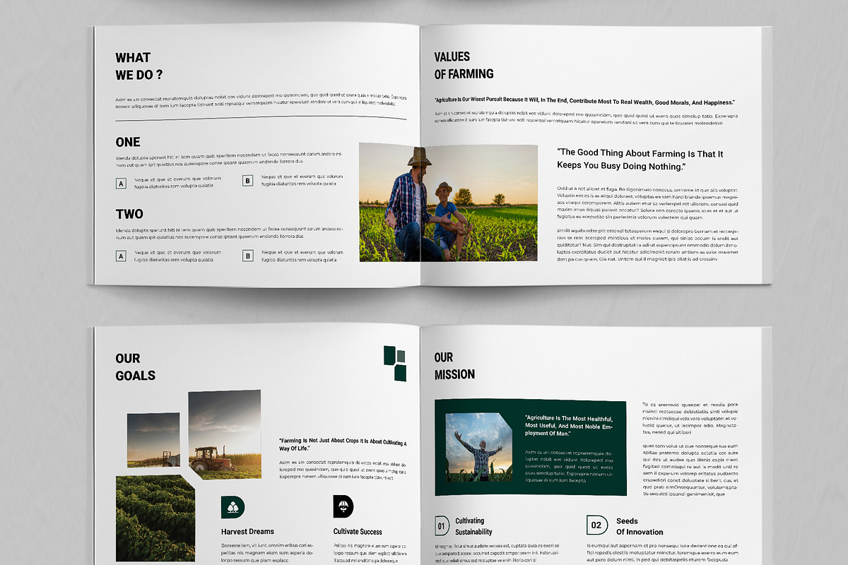 Agriculture Brochure Template, a Brochure Template by ContestDesign (Photo 5 of 5)