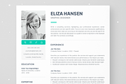 Resume Template with Photo - Eliza, a Resume Template by Olympia Resume (Thumbnail 1 of 6)
