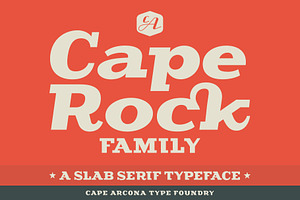 CA Cape Rock - Family, a Slab Serif Font by Cape Arcona Type Foundry