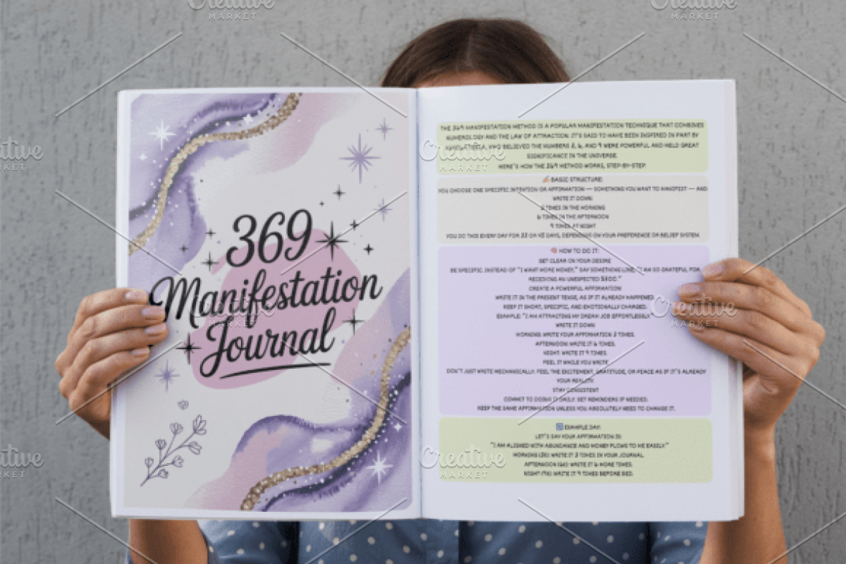 369 Manifestation Journal, a Design Template by Ink Gallery (Photo 2 of 4)