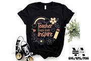 Teacher Boho Floral SVG PNG Bundle, an Illustration by Ya_ Design Store (Thumbnail 13 of 17)
