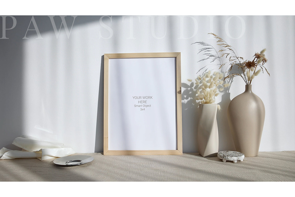 Video Photo Frame Mockup 3x4 MP4 vff, an Advertising Mockup by PawMockups (Photo 2 of 12)