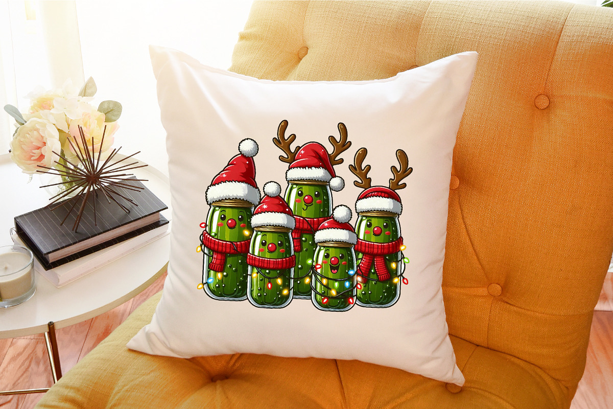 Watercolor Christmas Pickles PNG, an Illustration by Sublimation Artist (Photo 4 of 9)