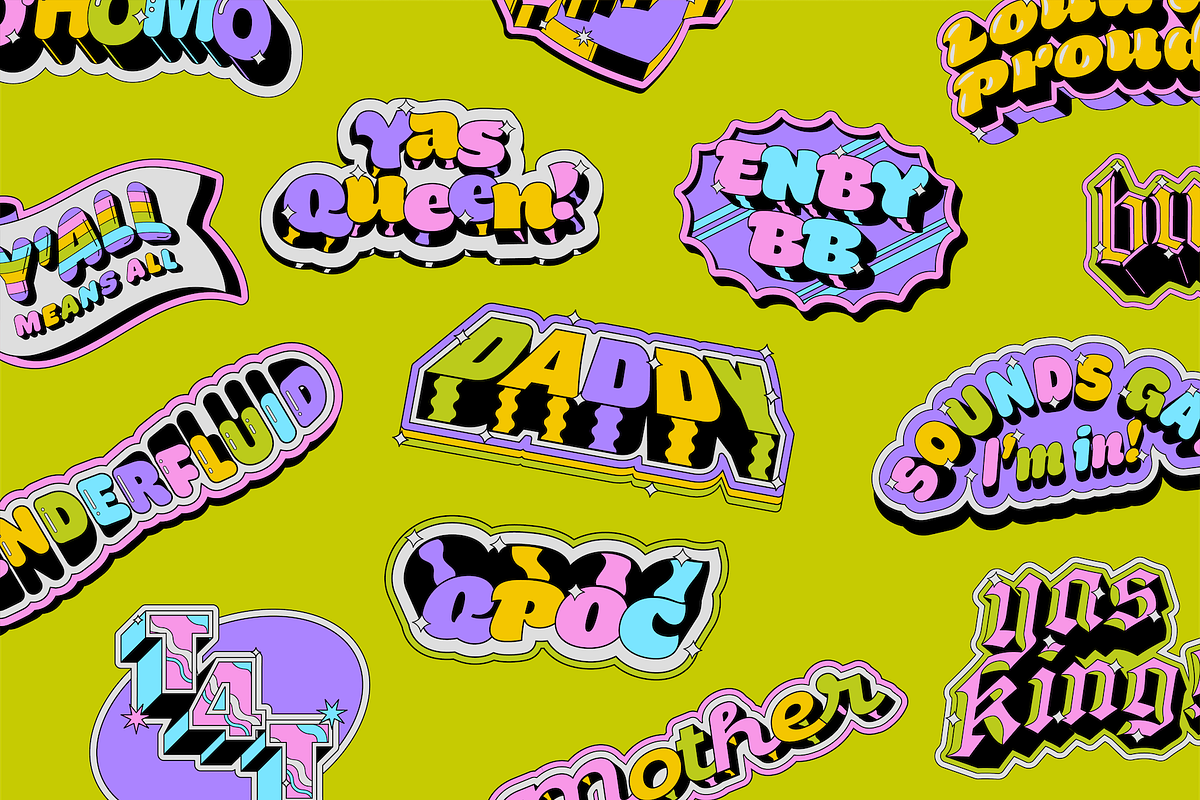 Expressions Pride Pack, an Object Graphic by typogriff (Photo 2 of 4)