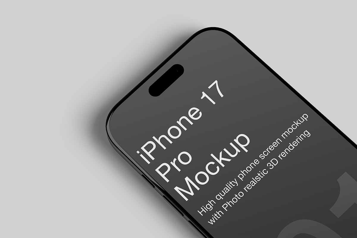 iPhone 17 Pro Max Screen Mockup, an iPhone Mockup by Eka Restu D. Putra (Photo 12 of 14)