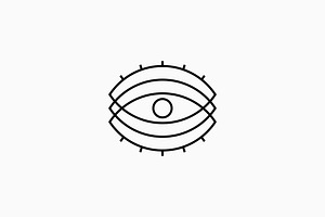 eye vision logo vector icon, a Branding & Logo Template by VASTARD STUDIO