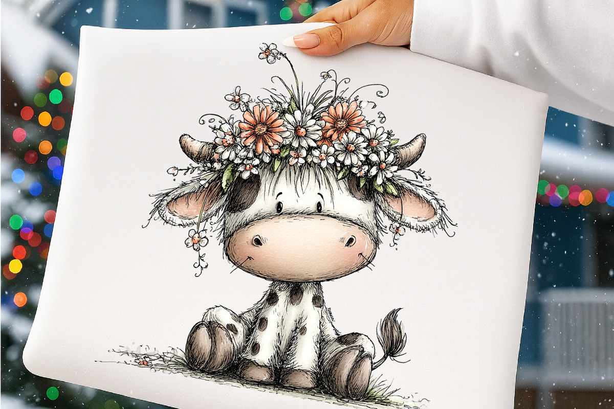 Whimsical spring farm animals clipar, an Illustration by SinaCreation (Photo 10 of 11)