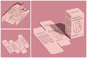 Beauty Cosmetic Box Packaging Mockup, a Packaging Mockup by Unerispace (Thumbnail 1 of 5)