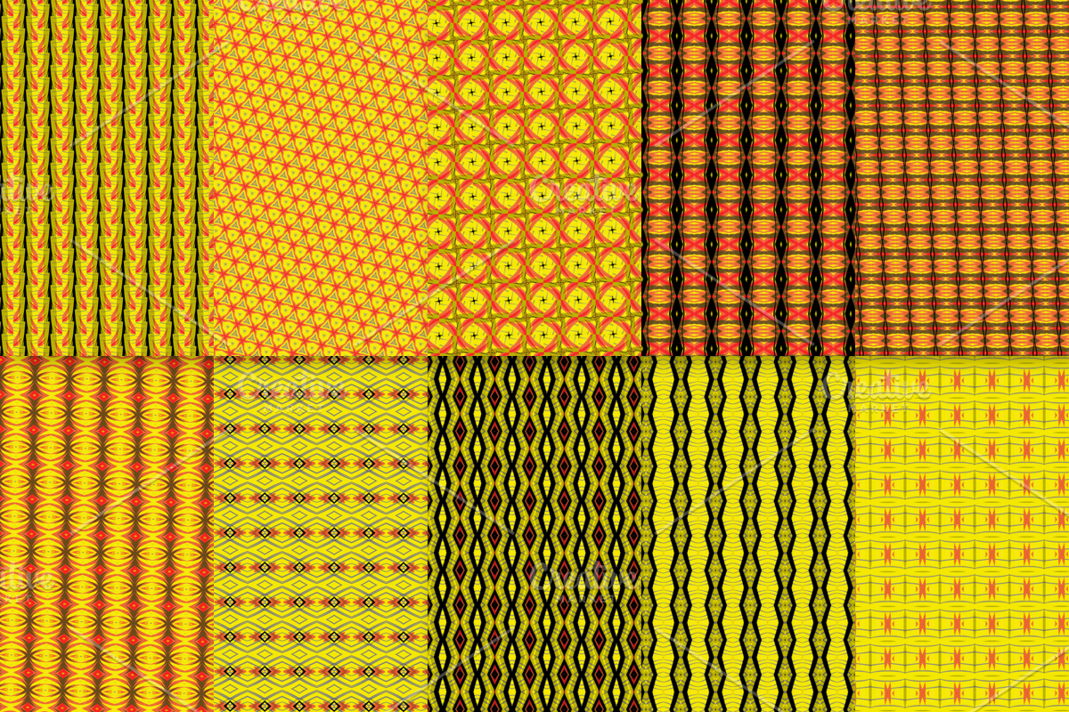 10 Bold Tribal Vector Patterns, a Pattern Graphic by CosmicMedium (Photo 2 of 3)
