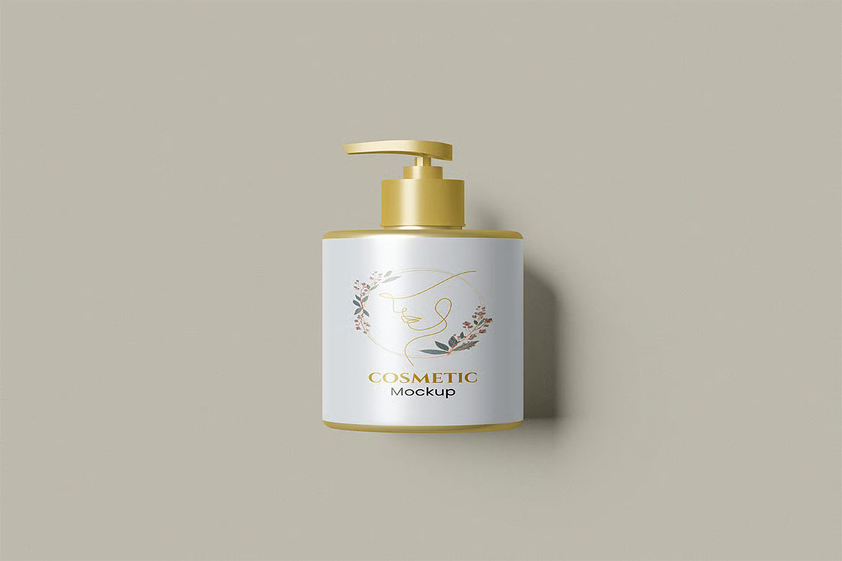 Cosmetic Pump in Hand Mockup, a Packaging Mockup by zpackcreative (Photo 4 of 5)