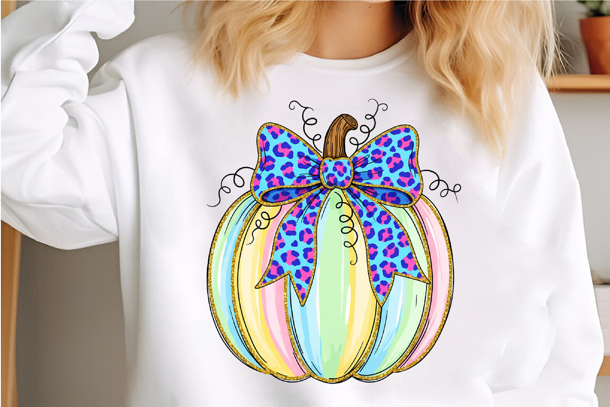 Brushstroke Coquette Glitter Pumpkin, an Illustration by Libby Wishes (Photo 4 of 6)