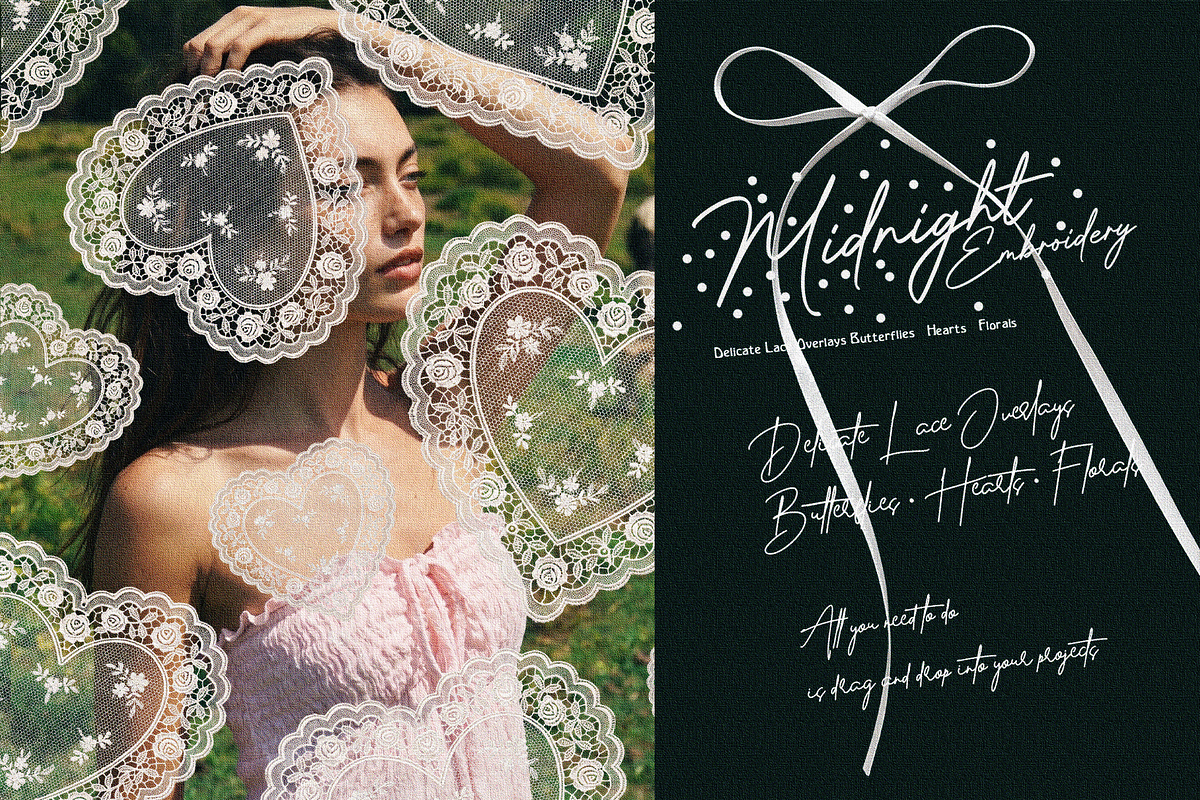 50+ Midnight Embroidery, a Pattern Graphic by Lilithcollageart (Photo 2 of 9)