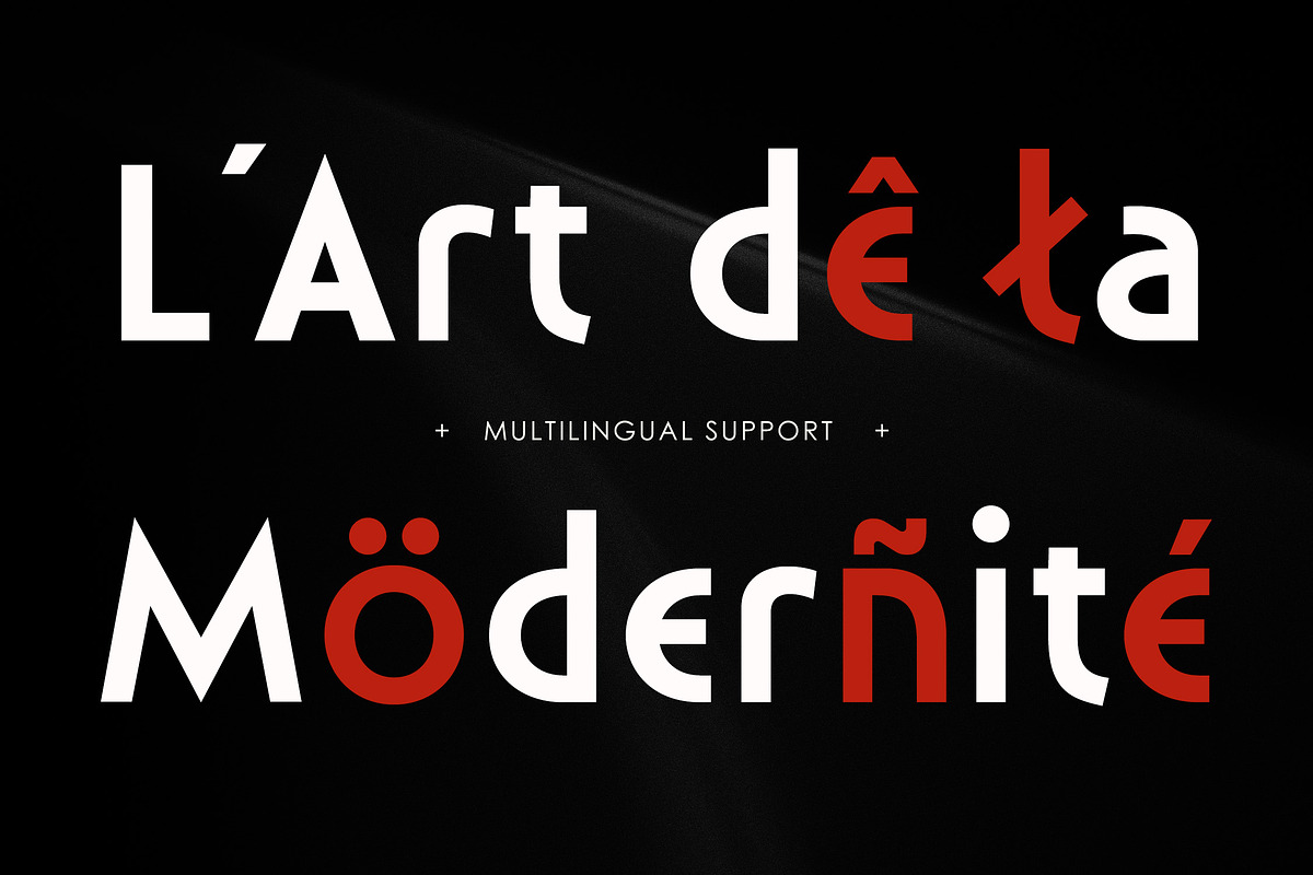 Grandom - Bold Modern Art Deco Font, a Sans Serif Font by Typia Nesia (Photo 3 of 11)
