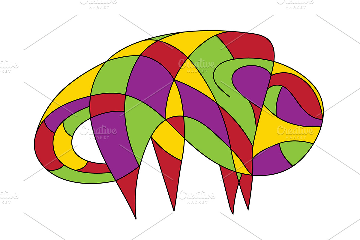 Digital art: colorful bison, an Animal Illustration by DutchDigitalDesign