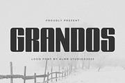 Grandos - Logo Font, a Sans Serif Font by Almeera Std (Thumbnail 1 of 7)