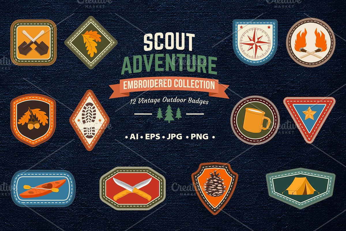 Scout Adventure Badges, an Object Graphic by sivVector (Photo 1 of 3)