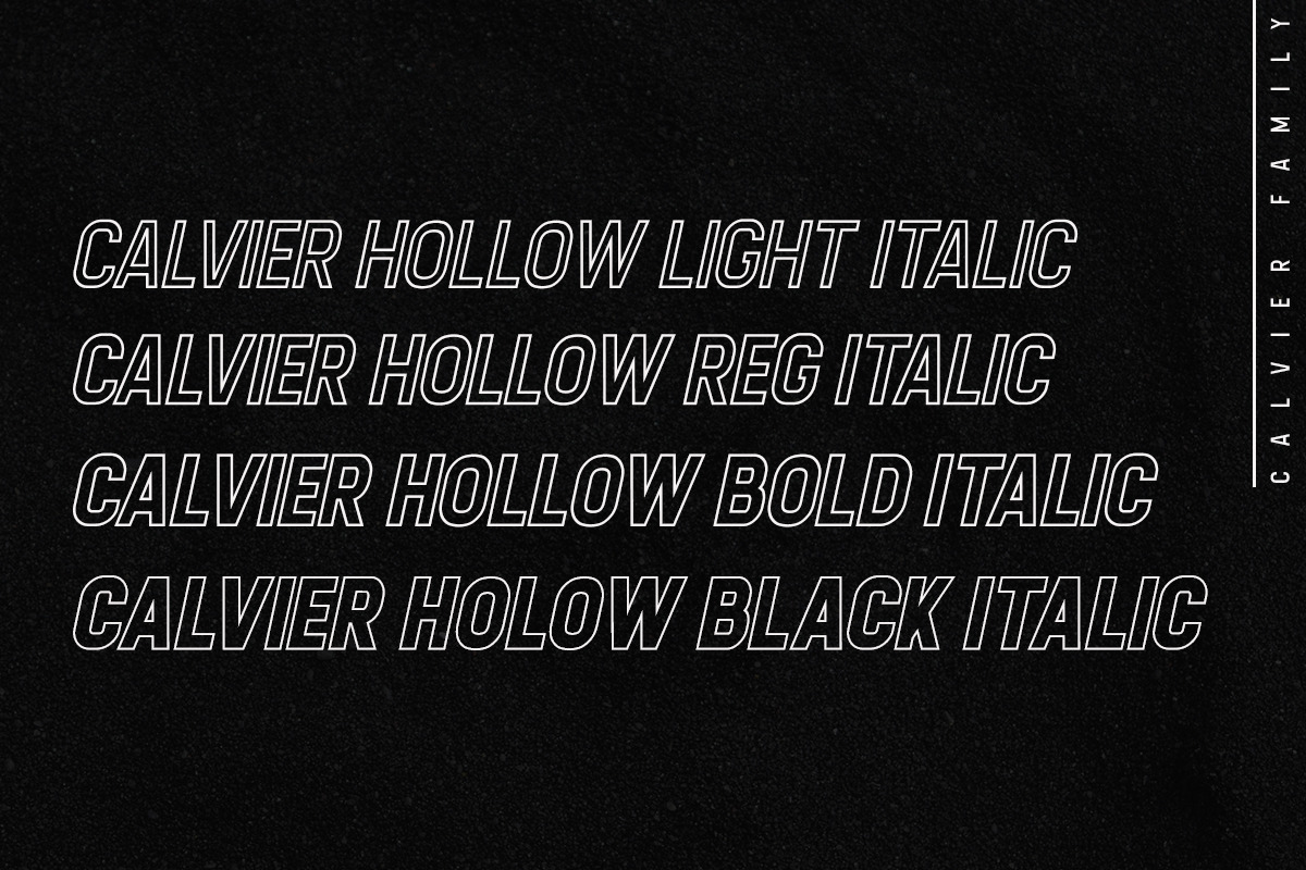 Calvier - Headline Sans Family preview 5