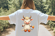 Halloween Highland Cow Ghost Clipart, an Illustration by CrexoraLab (Thumbnail 5 of 5)