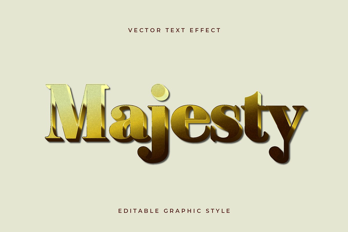 Luxury Metallic Glossy Text Effect