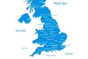 Vector map of United kingdom, an Illustration by ilynx (Thumbnail 2 of 2)