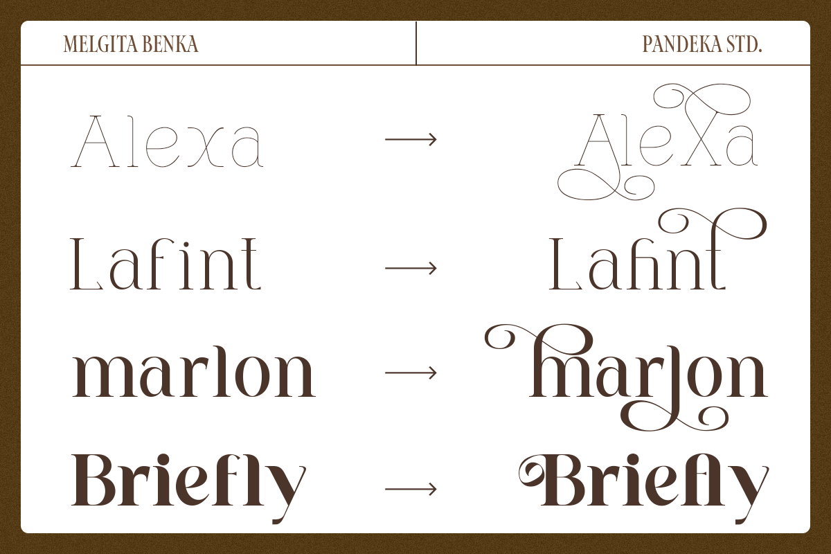 Melgita Benka - Beauty Skincare Font, a Serif Font by Pandeka Studio (Photo 3 of 10)