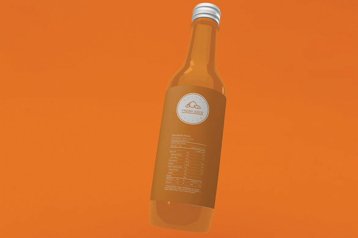 Juice Bottle Packaging Mockup, a Packaging Mockup by skybluecreative (Photo 1 of 2)