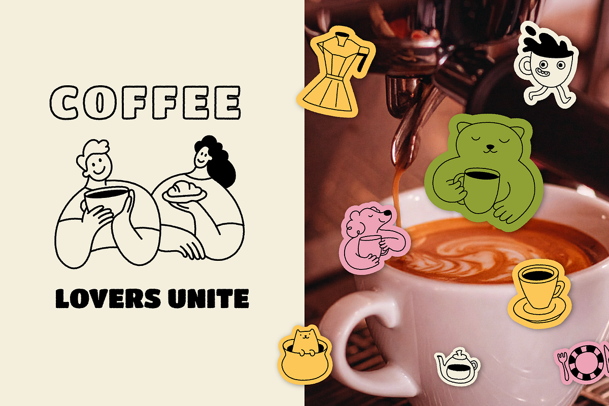 Cafe, vector illustrations, prints, a Graphic by venimo (Photo 4 of 14)