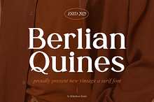 Berlian Quines || Vintage Serif Font