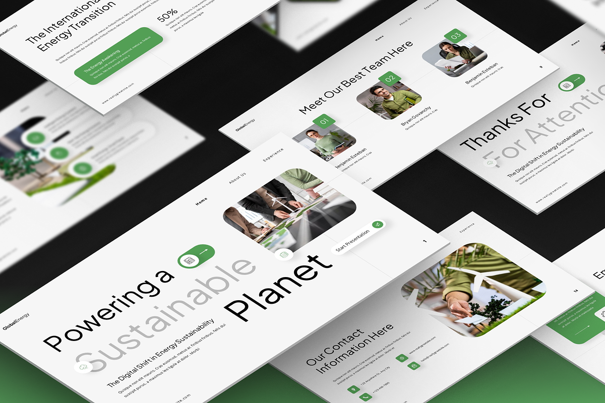 Global Energy Sustainability, a Presentation Template by Annora Studio (Photo 7 of 7)