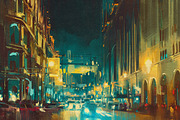 9 cityscape digital paintings bundle, a Person Illustration by Grandfailure (Thumbnail 4 of 10)