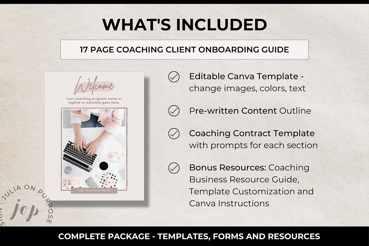 Coaching Welcome Packet Template preview 2