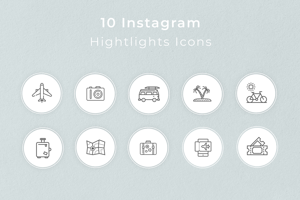 TRAVEL - instagram highlights, a Social Media Template by Digital Breath templates (Photo 5 of 5)