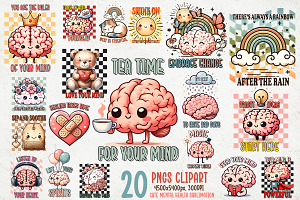 Cute Mental Health Sublimation, an Object Graphic by GlitterCraft