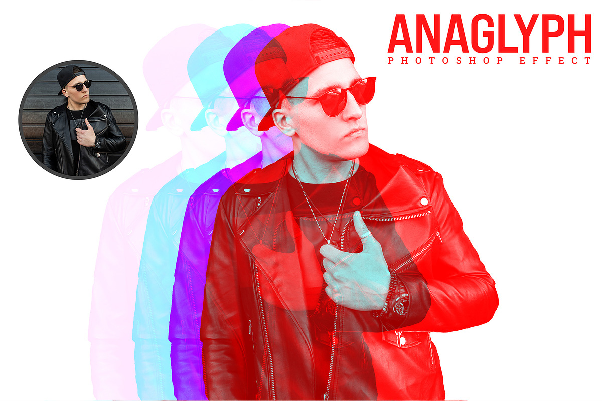 Anaglyph Photoshop Effect, an Action Add-On by S Graphic Studio (Photo 1 of 3)
