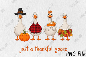 Just a Thankful Goose Sublimation, a Seasonal Illustration by Rose Art
