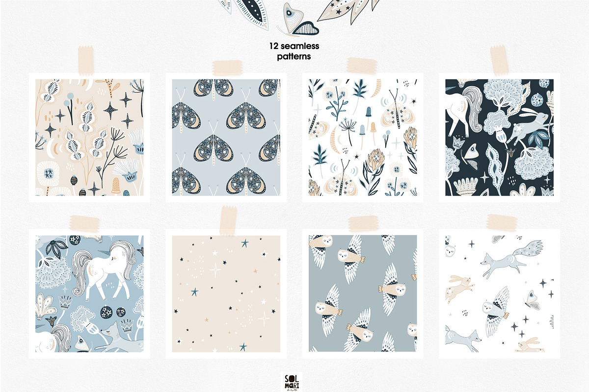 Mysterious Garden graphic collection, a Pattern Graphic by solmariart (Photo 5 of 10)