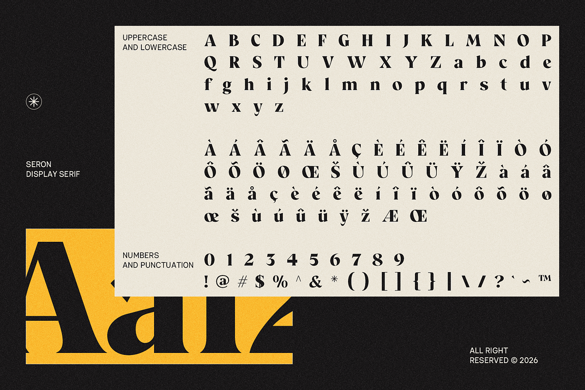 Seron - Bold Display Serif Font, a Serif Font by Indotype Foundry (Photo 9 of 10)