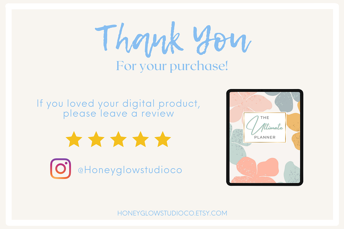 Undated Digital Life Planner iPad, a Templates & Theme by HoneyGlowStudioCo (Photo 9 of 9)