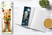 Floral Animals Bookmarks, an Illustration by Watercolor design (Thumbnail 3 of 4)