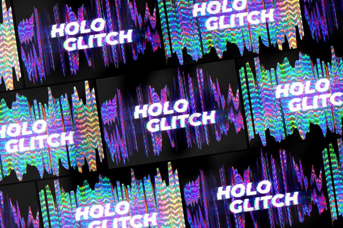 Holographic Glitch. 3D Backgrounds, a Texture Graphic by Julie&Taily (Photo 9 of 19)